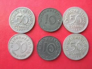 ALLEMAGNE LOT DE 6 MONNAIES A VOIR SUR PHOTO (A 3425) - Picture 1 of 2