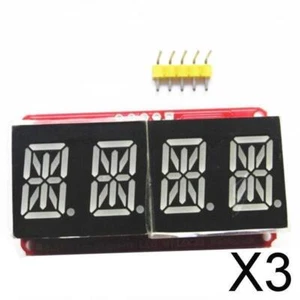 3X 0.54inch Red 4Bits Digital Tube LED Display Module I2C For - Picture 1 of 10