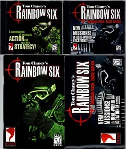 Tom Clancy's Rainbow Six & Eagle Watch Expansion Pc Both Sealed New 2 Manuals XP - Picture 1 of 2