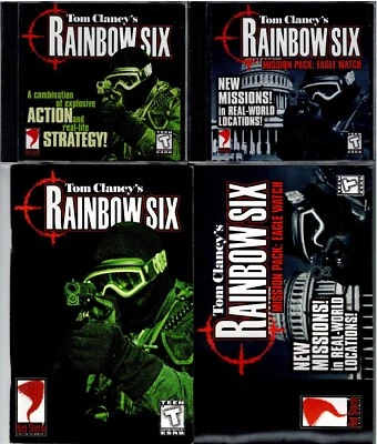 Tom Clancy's Rainbow Six & Eagle Watch Expansion Pc Both Sealed New 2 Manuals XP - Image 1 of 2