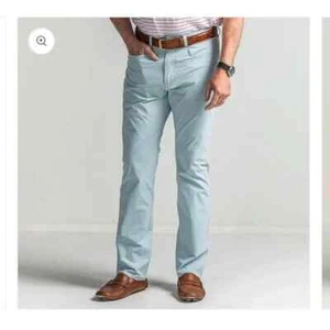 NWOT ONWARD RESERVE Light Blue Performance Stretch 5 Pocket Chino Pants 36 x 32 - Picture 1 of 9