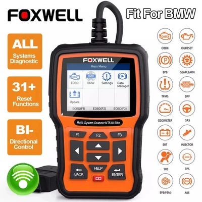 Foxwell NT510 Elite For BMW All System Bidirectional OBD2 Diagnostic Scanner Oil