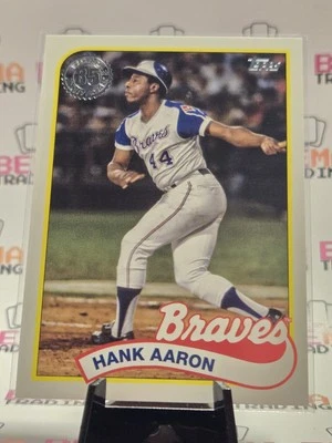 2024 Topps Series 2 - 1989 Topps Baseball Hank Aaron #89B2-2 - Image 1 of 3