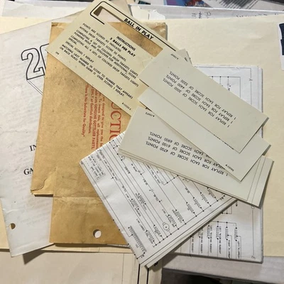 original Factory Gottlieb 2001 Set pinball MACHINE Owners manual - Image 1 of 4