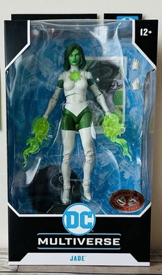 MCFARLANE DC MULTIVERSE PLATINUM EDITION JADE 7” ACTION FIGURE 2 OF 2 NEW IN BOX - Image 1 of 2