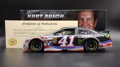 2014 Kurt Busch #41 Haas CNC American Salute 1/24 NASCAR Paint Pen SIGNED w/ COA - Image 1 of 4