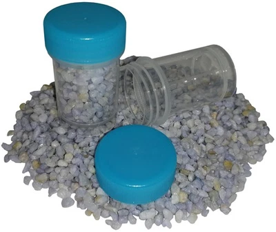 50 Schraubdosen Labordosen Kunststoffdosen 20ml Runddose Labor Deckel Blau - Bild 1 von 4