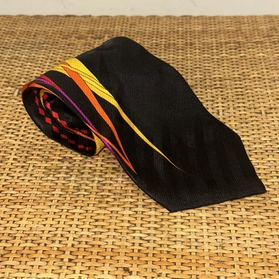 Галстук Vitaliano Pancaldi яркий цветной красное золото цепочка галстук орхидея 10% шелк - Изображение 1 из 4