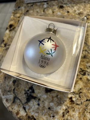 ATLANTA 1996 Juegos Olímpicos Vacaciones Navidad Bola Ornamento Coleccionista Serie Foto 1 de 4