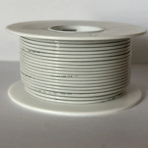 Cable de fuselaje Tefzel blanco calibre 20 M22759/18-20 carrete de 100 pies - Imagen 1 de 1