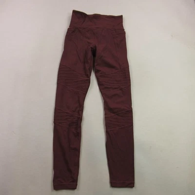 Leggings Athleta Mujer XS Pierna Cónica Elastizados Ligeros Correr Borgoña Foto 1 de 4