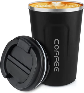 12 Oz Stainless Steel Vacuum Insulated Tumbler - Coffee Travel Mug Spill Proof - Picture 1 of 11