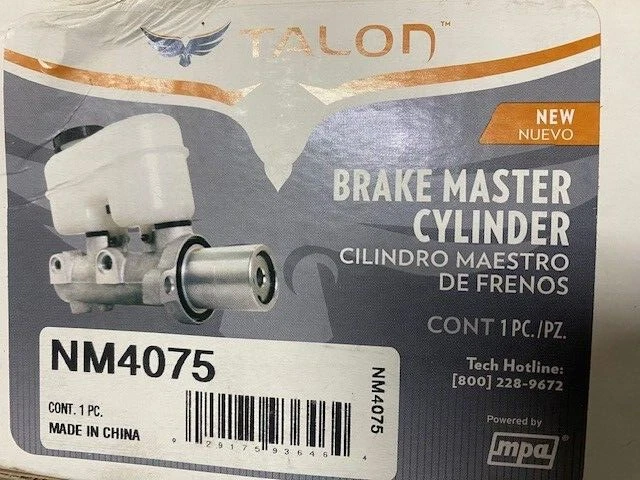 Cilindro maestro de freno Talon NM4075 Foto 1 de 1