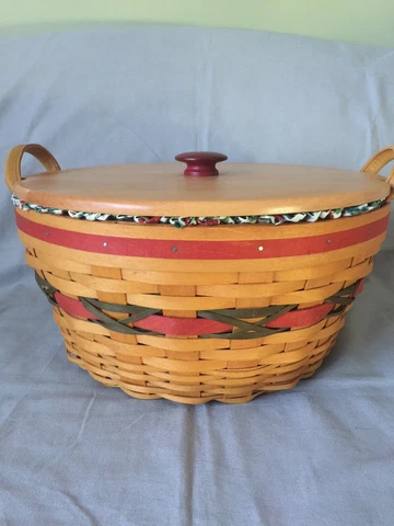 Longaberger 1999 Holiday Hostess Pinecone Basket 15253 Cover