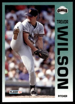 1992 Fleer Baseball Card Trevor Wilson San Francisco Giants #651 - Image 1 of 2