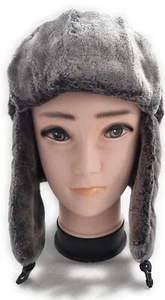 Winter Russische Ski Fell Militär Armee Flieger Mütze Flieger Pilot Leder Uschanka - Bild 1 von 18