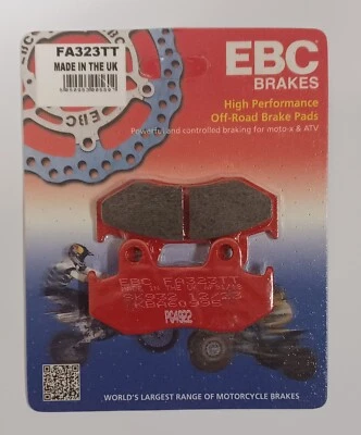 EBC Carbon TT REAR Disc Brake Pads Fits YAMAHA YFM700 RAPTOR (2013 to 2025) - Image 1 of 4