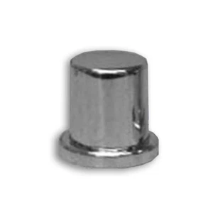 116NC - 18MM & 3/4 Inch Chrome Plastic Bolt Heads Top Hat Nut Cover With Flange - Picture 1 of 1