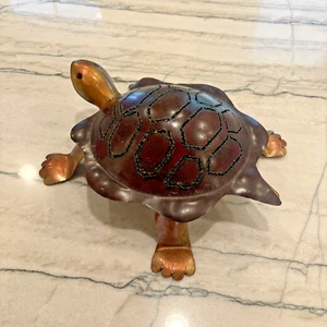 Portavelas Pier 1 Importaciones Metal Tortuga Bisagras Luz de Té Decoración - Imagen 1 de 9