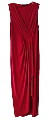 Tiana B. Red Long Formal Women's Dress Sleeveless V-neck Size 8 - Image 1 of 4