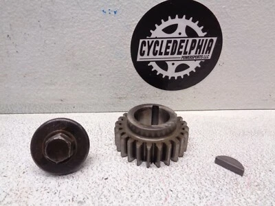 Yamaha XS400 1980 Special 2 OEM engranaje de transmisión primario con perno y llave Foto 1 de 3