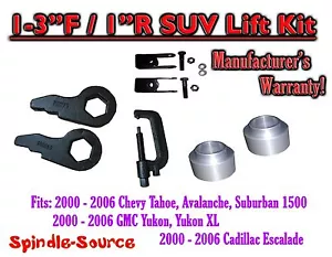 1-3" / 1" Torsion Key Lift Spacer EXT + TOOL FOR 2000 -2006 Chevrolet GMC 1500 - Bild 1 von 1
