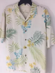 Tommy Bahama Hawaii Camp Sport Hemd Herren Medium 100 % Seide kurze Ärmel gebraucht, in einwandfreiem Zustand - Bild 1 von 7