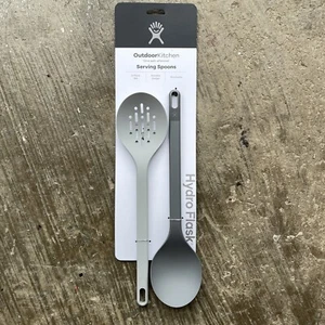3 Hydro Flask Serving Spoons Set - Outdoor Kitchen Camping Dinnerware Silverware - Picture 1 of 6