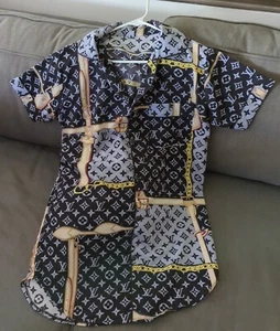 Nightgown Shirt with Pattern Large - Picture 1 of 17
