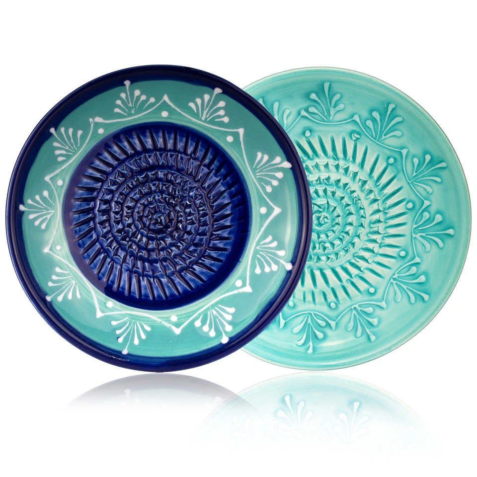 GLORIFY HOME Keramikreibe Knoblauchreibe Ingwerreibe Reibeteller Doppel Teruel - Bild 1 von 4