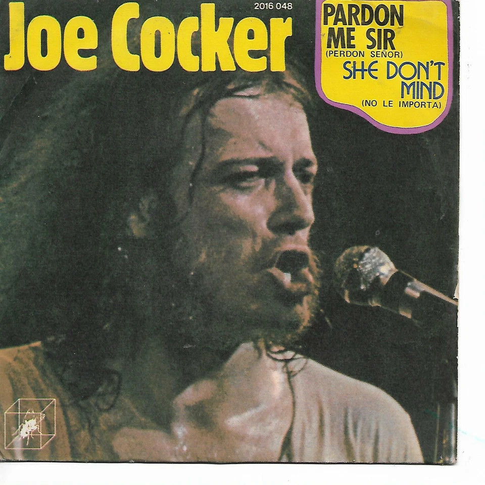 JOE COCKER 7"PS Spain 1973 Pardon me Sir - Image 1 of 1