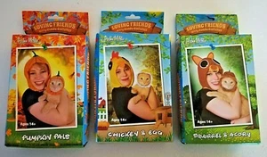 3 Cat Kitten Kitty Cuddle Costume Cosplay Owner Chicken & Egg Pumpkin & Squirrel - Picture 1 of 8