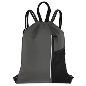 Men & Women Outdoor Sport Gym Sack Waterproof Drawstring Backpack Bag - Picture 1 of 4