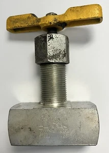 MARSH INSTRUMENTS ACERO INOXIDABLE 3/4" F X F Válvula Calibre Aguja N1516 10.000 PSI - Imagen 1 de 4