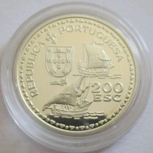 Portugal 200 Escudos 1994 Entdeckungen Henrique o Navegador Silber PP - Bild 1 von 2