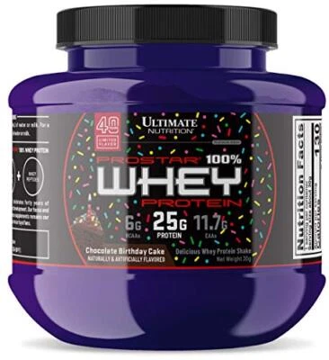 Ultimate Nutrition Whey Gold Vanilla porción única (pastel de cumpleaños de chocolate) Foto 1 de 4