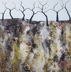 ISABELLE AMANTE ORIGINAL "Haltende Zweige" IMPRESSIONISTISCHE BÄUME WALD GEMÄLDE - Bild 1 von 1