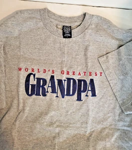 T-Shirt World Greatest Grandpa - grau Größe L - Bild 1 von 4