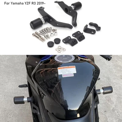 Protector contra caídas deslizadores de marco protección contra caídas para Yamaha YZF-R3 2019-2024 Foto 1 de 4