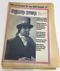 Revista Rolling Stone número semanal 124 de diciembre de 1972 Keith Moon Mr Big - Imagen 1 de 3