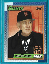 ROGER CRAIG signed 1990 Topps baseball card #351 SAN FRANCISCO GIANTS