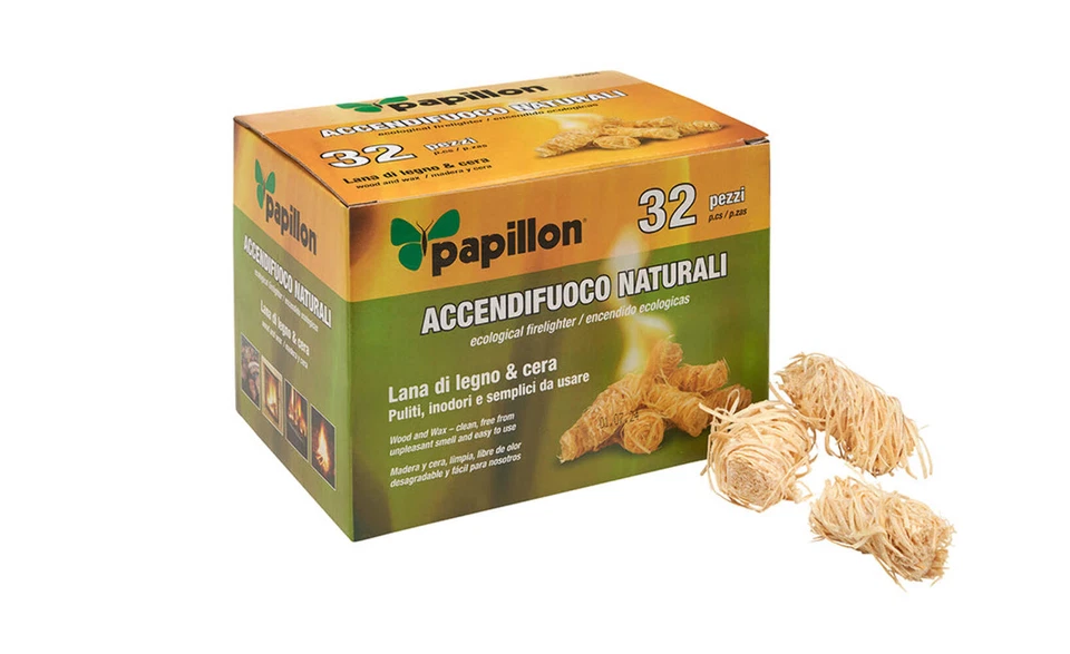 CASCIAROAGRICOLTURA ACCENDIFUOCO PAPILLON NATURALE CF 32PZ