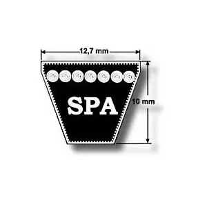 SPA Wedge Belt 12.7mm x 10mm x 1607mm - Picture 1 of 1