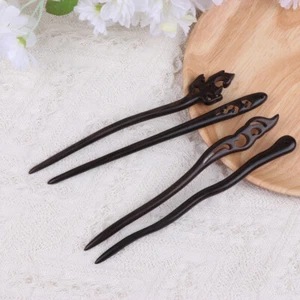 4 PCS Bun Maker Hair Vintage Hair Stick Hair Chopstick Retro Hair Sticks - Picture 1 of 11