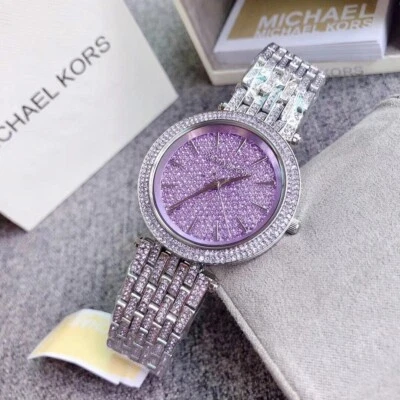 MICHAEL KORS WOMEN'S DARCI PURPLE DIAL WATCH MK3850 - Image 1 of 4