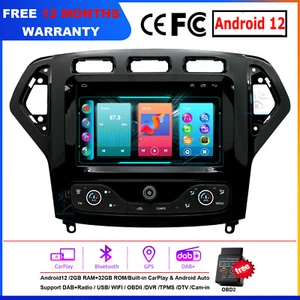 9" Android Autoradio GPS Navigation BT CarPlay DAB Für Ford Mondeo MK4 2007-2010 - Bild 1 von 23