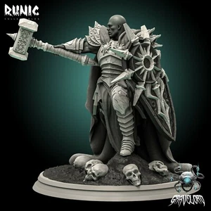 Invictus Lighthammer 32mm Runic Collectibles 3D Printed Paladin D&D RPG - Picture 1 of 5