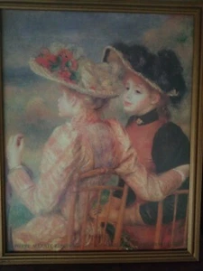 Pierre August RENOIR PORTRAIT von 2 Mädchen signiert. PHILADELPHIA MUSEUM OF ART - Bild 1 von 12