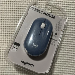 Logitech Pebble Wireless Mouse, Bluetooth, 2.4 GHz Receiver, Silent, Quiet Click - Picture 1 of 2