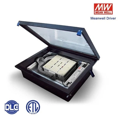 240W Outdoor Square Gas Station Shoebox Large Area LED Retrofit Kit Light 5000K - Image 1 of 4